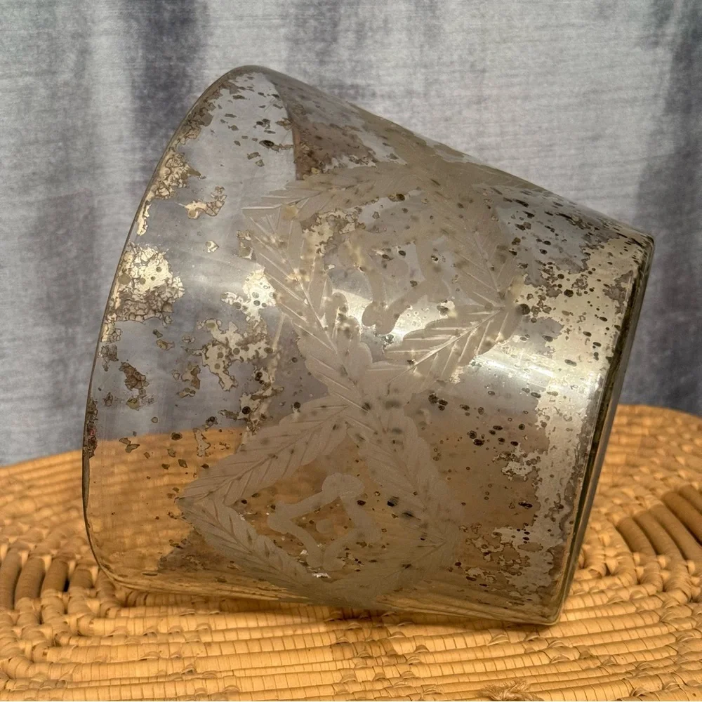 Pottery Barn Mercury Med Candle Holder Pot